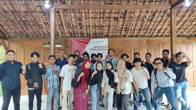 Mahasiswa Malang Raya Deklarasi Pemilu 2024 yang Sejuk dan Damai