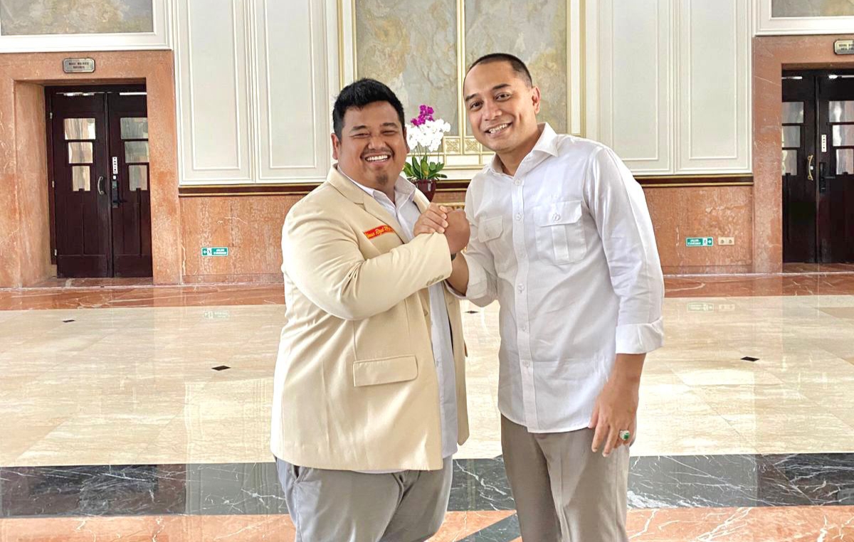 Ketua PDPM Surabaya Alfianur Rizal bersama Eri Cahyadi