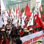 Ilustrasi Aksi Buruh