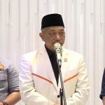 Presiden PKS Ahmad Syaikhu (tengah, peci hitam) saat menerima kunjungan DPP Perindo di Kantor DPP PKS, beberapa hari lalu