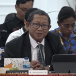 Panitera Muda II MK, Wiryanto saat berbicara dalam rapat pleno di Kantor KPU RI, Rabu (31/7/2024)