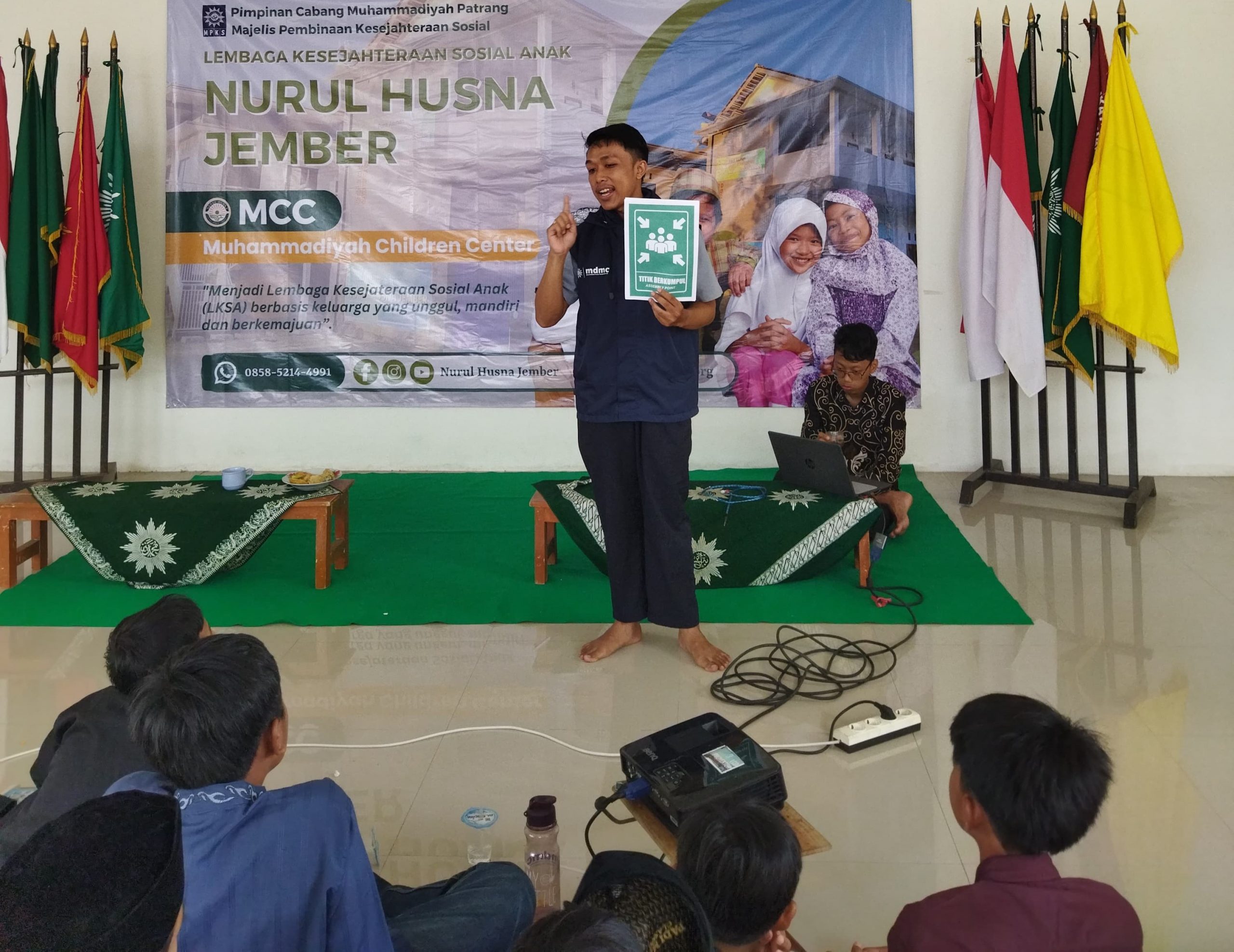 Suasana pelatihan mitigasi bencana khusus untuk anak asuh