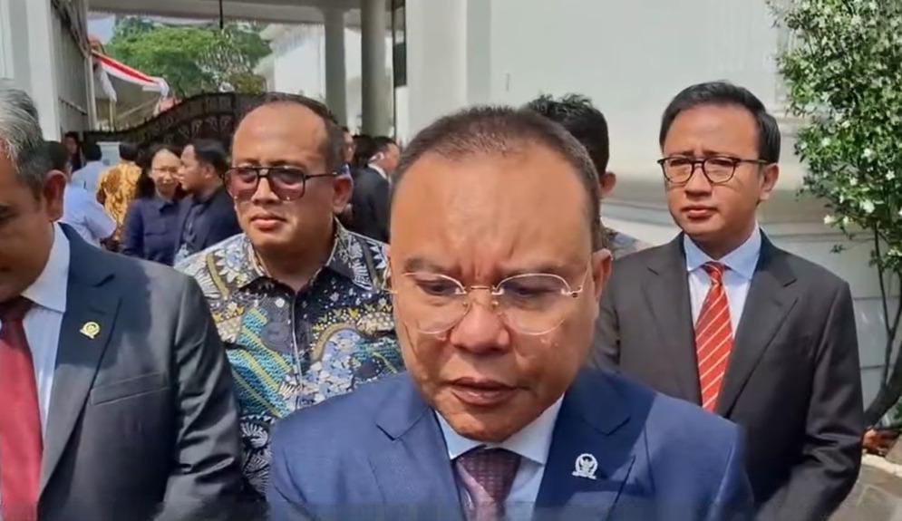 Ketua Harian DPP Partai Gerindra, Sufmi Dasco Ahmad usai menghadiri Pelantikan Menteri, Wakil Menteri dan Kepala Badan di Istana Negara, Jakarta, Senin (19/8/2024)