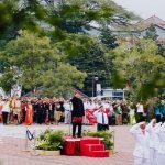Upacara Peringatan HUT ke-79 RI di Helipad UMM, Sabtu (17/8/2024)