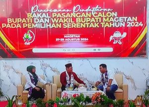 Pilkada Magetan 2024: Sujatno dan Ida Yuhana Ulfa Daftar Pertama ke KPU