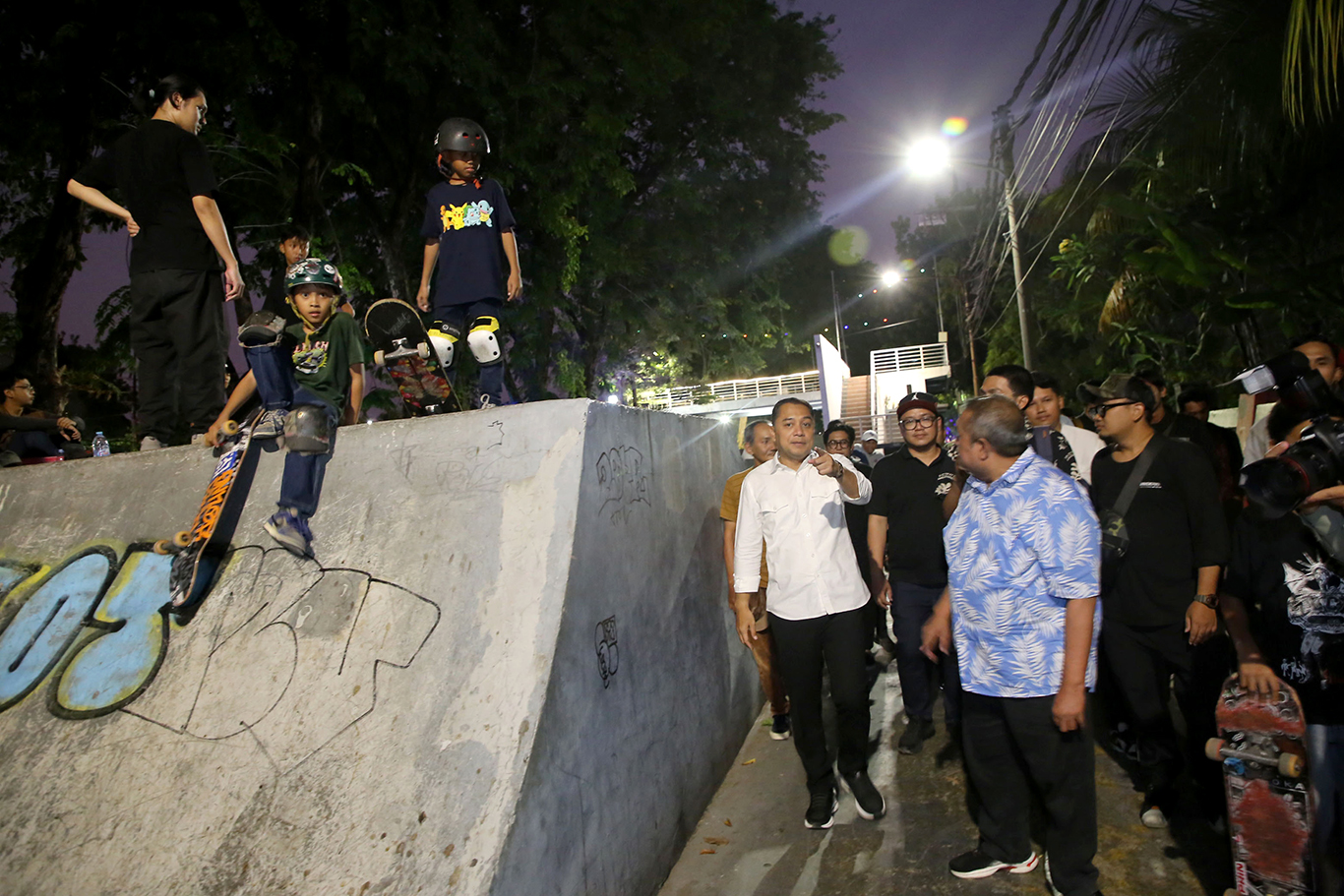 Pemkot Surabaya berencana membangun BMX & Skate Park indoor bertaraf internasional di bekas Hi-Tech Mall. Foto: Pemkot Surabaya