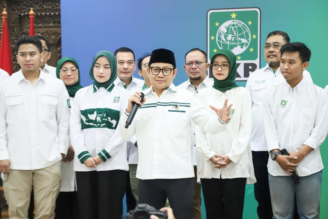 Ketua Umum PKB Abdul Muhaimin Iskandar (Cak Imin) saat mengumumkan jajaran Pengurus Harian DPP PKB di Kantor DPP PKB, Jakarta, Rabu (18/9/2024). (Foto:IST)