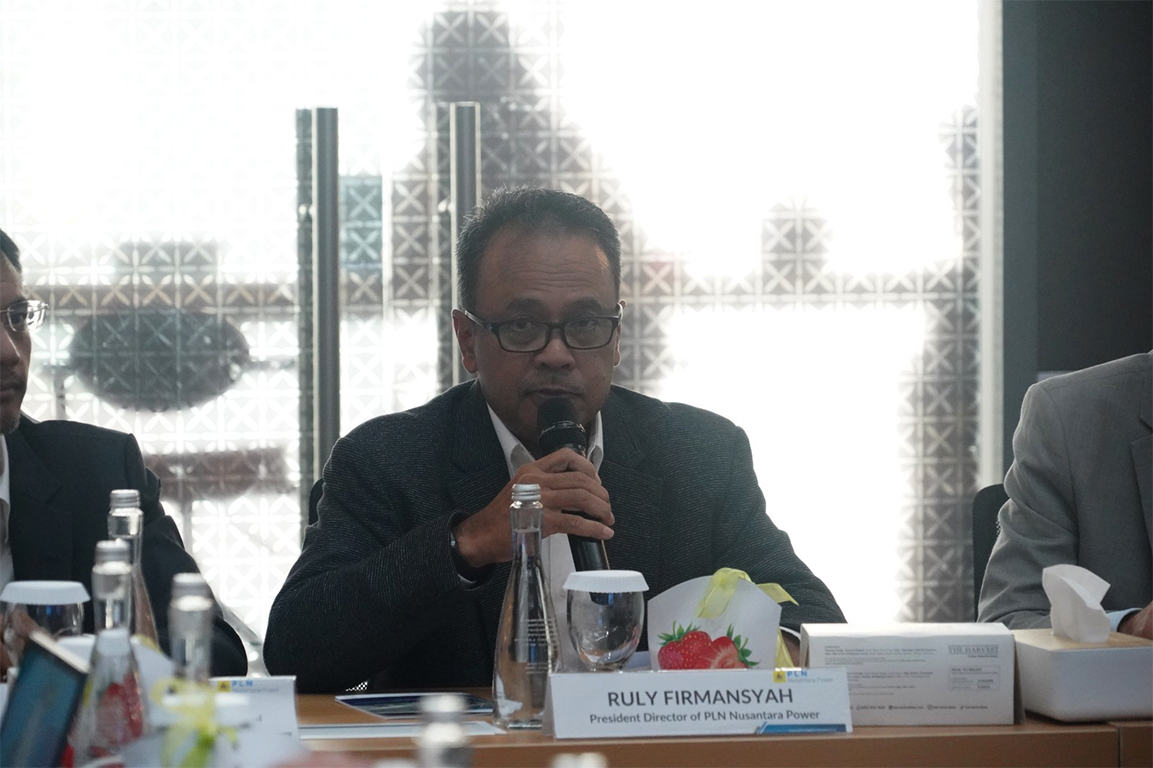 Direktur Utama PLN NP, Ruly Firmansyah saat menerima kunjungan BMWK. Foto: PLN NP