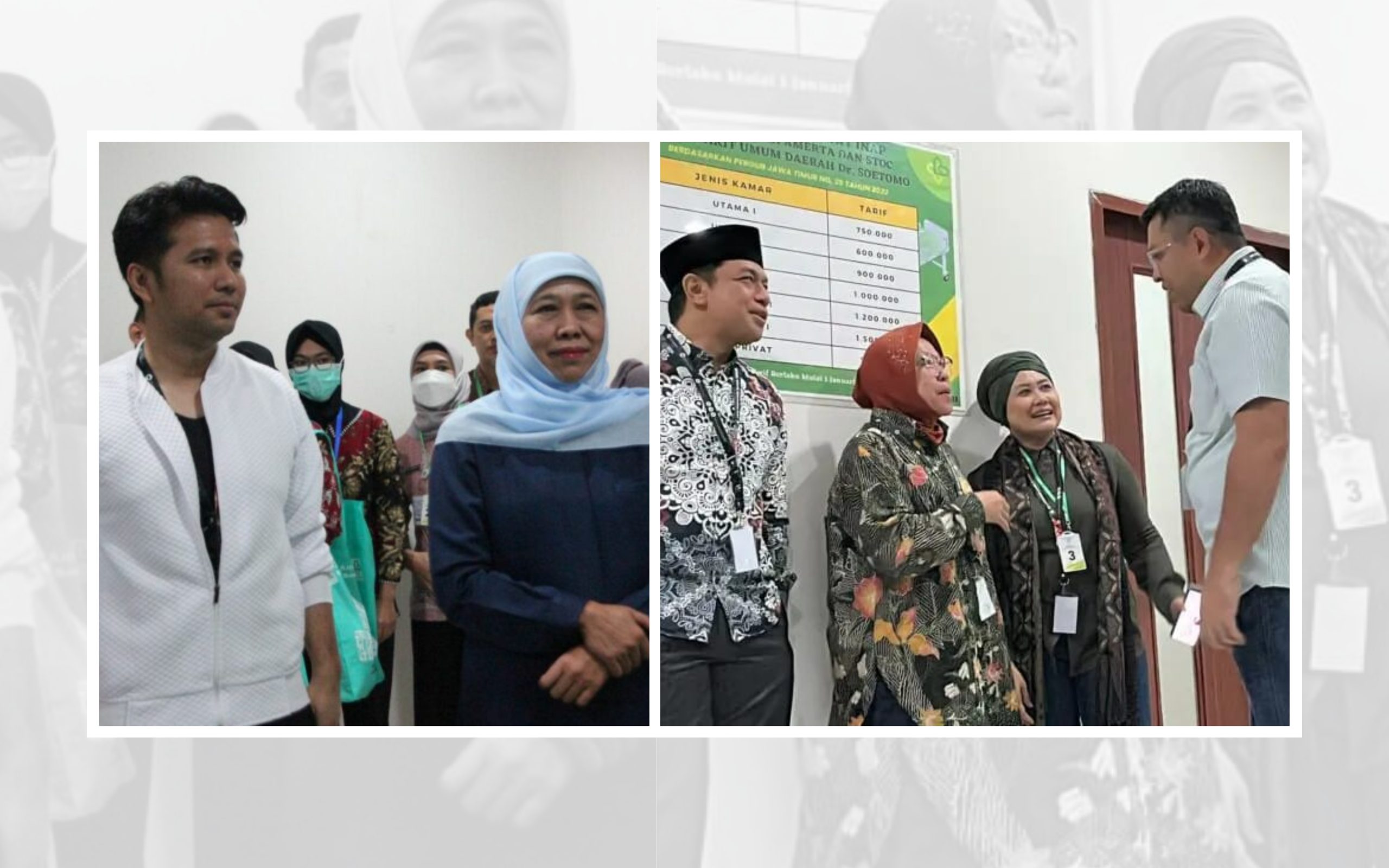 Seluruh paslon Pilgub Jatim 2024 saat menjalani tes kesehatan. Ketiganya dinyatakan sehat jasmani dan rohani, serta bersih dari pengaruh narkoba.