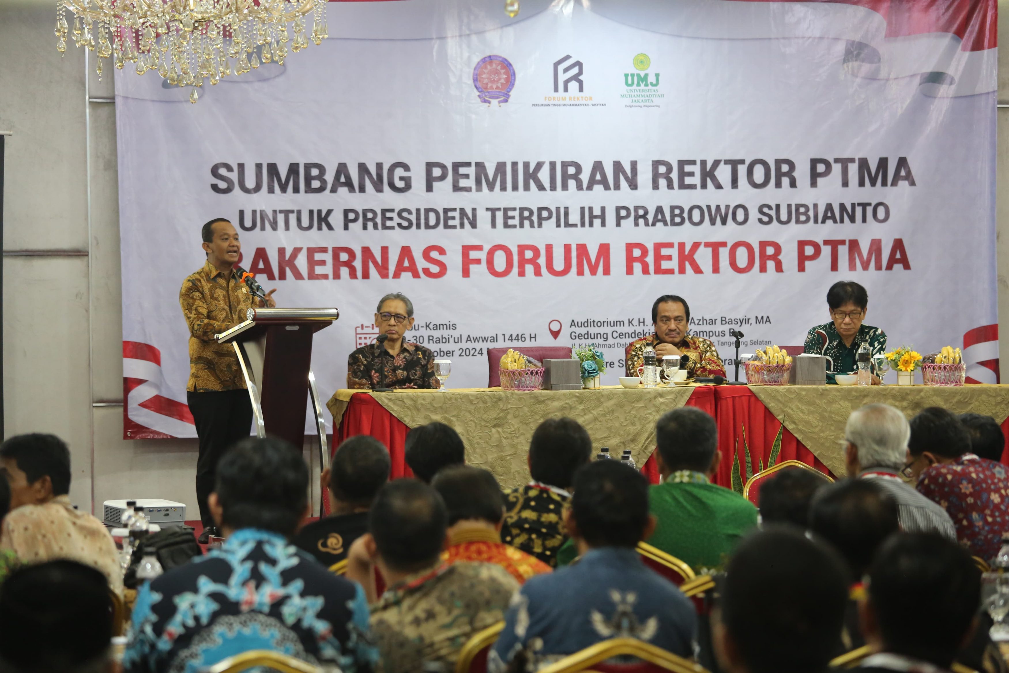 Menteri ESDM Bahlil Lahadalia Bertemu 80 Rektor PTMA, Apa yang Dibicarakan?