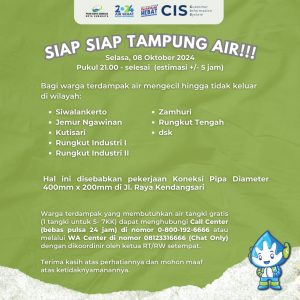 PDAM Surabaya Umumkan Gangguan Distribusi Air, Siap-siap Ember