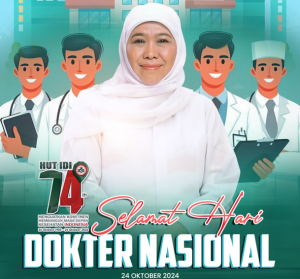 Peringatan Hari Dokter Nasional, Khofifah Apresiasi Dedikasi Dalam Pelayanan Kesehatan