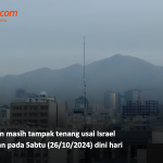 Situasi di Teheran, Iran terpantau normal usai mendapat serangan dari Zionis Israel, Sabtu (26/10/2024). (Foto:Tangkapan layar/Kompas)
