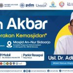 Spanduk tabligh akbar UAH di Sidoarjo, Sabtu (19/10/2024). (Foto:IST)