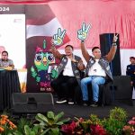 Pasangan Yes-Dirham saat pengundian nomor urut paslon Pilbup Lamongan. Duet ini menargetkan kemenangan hingga 70 persen suara. (Foto:IST)