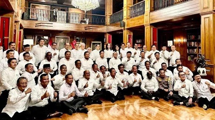 Para calon menteri dan calon wakil menteri kabinet pemerintahan Prabowo Subianto dan Gibran Rakabuming Raka saat pembekalan di Hambalang. (Foto:IST)