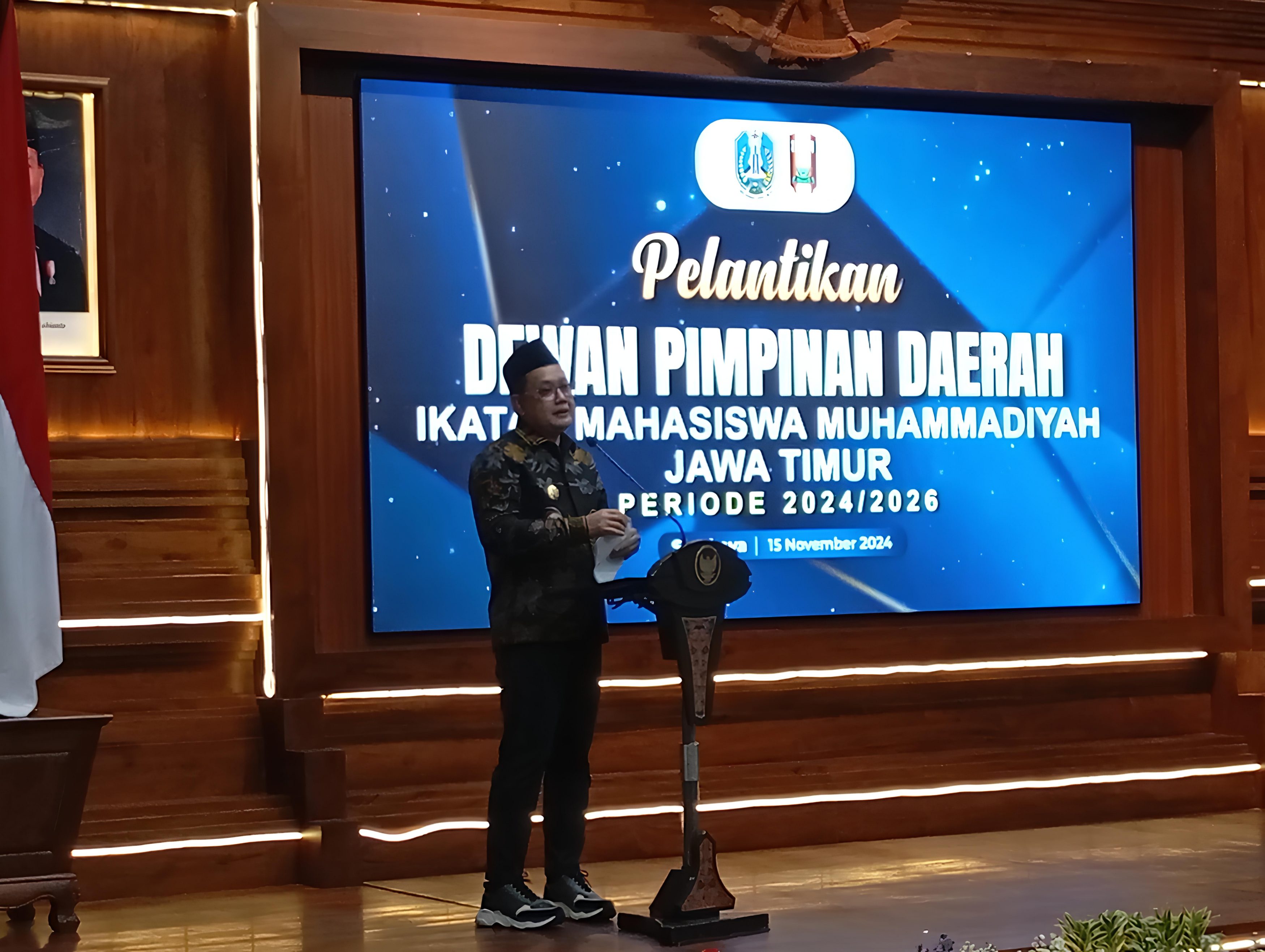 Pesan Pj Gubernur Jatim dalam Pelantikan DPD IMM Jawa Timur 2024-2026