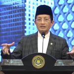 Menag RI Nasaruddin Umar saat Kick Off Meeting Strategi dan Arah Kebijakan Kementerian Agama 2025-2029 di Auditorium HM Rasjidi, Gedung Kemenag RI, Jakarta, Selasa (12/11/2024). (Foto:Ubay/IST)