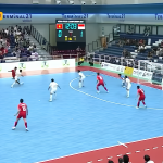 Pertandingan final Piala AFF Futsal 2024 antara Timnas Indonesia (jersey putih) melawan Timnas Vietnam, Ahad (10/11/2024). (Foto:Tangkapan layar/ Ubay)
