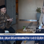 Ketua PWM Jatim Dr dr Sukadiono MM saat menjadi narasumber di MetrotvNews Jatim, Selasa (12/11/2024). (Foto: Tangkapan layar/ Ubay)