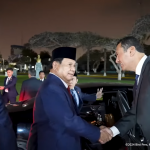 Presiden RI Prabowo Subianto saat tiba di Lima, Peru untuk menghadiri KTT APEC. (Foto:Tangkapan layar/ Ubay)