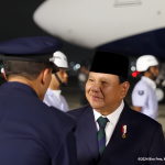 Presiden RI Prabowo Subianto saat tiba di Brasil untuk menghadiri KTT G20, Sabtu (16/11/2024) waktu setempat. (Foto:Tangkapan layar/ Ubay)