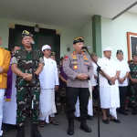 Panglima TNI Jenderal Agus Subiyanto dan Kapolri Jenderal Listyo Sigit Prabowo, usai menghadiri doa bersama lintas agama untuk Pilkada Serentak 2024 damai dan aman di Denpasar, Bali, Selasa (19/11/2024). (Foto:Tangkapan Layar/ Ubay)