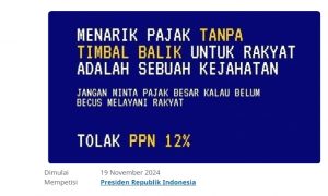 Rekor Baru, 3.153 Orang Tandatangani Petisi Tolak Kenaikan PPN 12% dalam Sehari