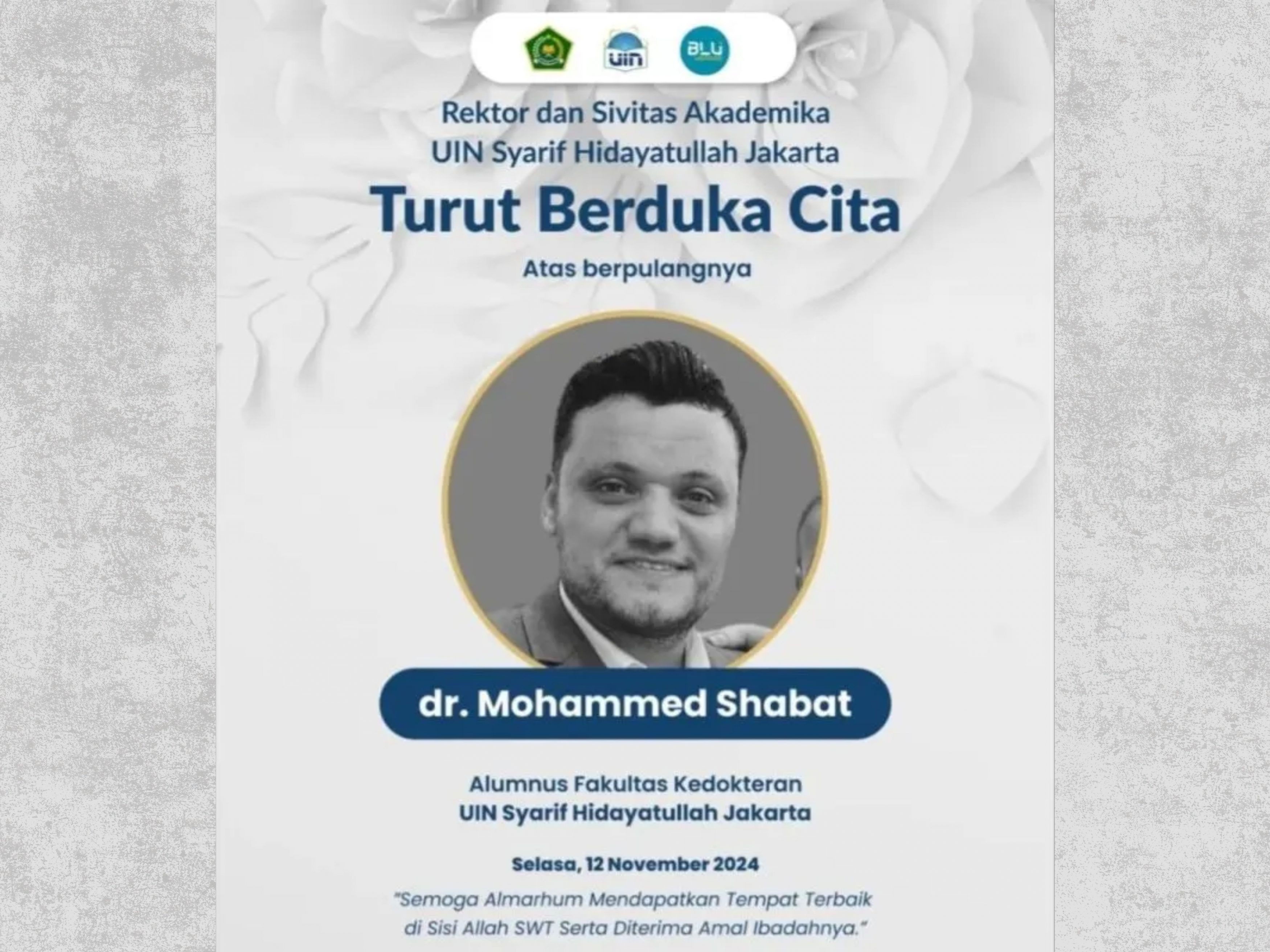 Relawan Dokter Alumni UIN Jakarta Gugur di Gaza