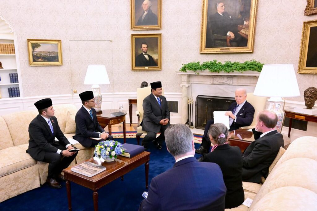 Prabowo Bertemu Biden