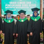 Pengukuhan tiga Guru Besar Universitas Muhammadiyah Jakarta (UMJ). (Foto:Dinar/IST)