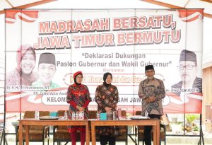 Kelompok Kerja Madrasah Jatim Deklarasikan Dukungan untuk Bu Risma-Gus Hans