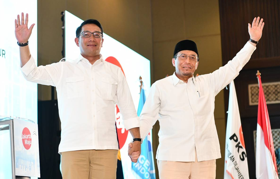 Pasangan Cagub-Cawagub Jakarta nomor urut 1 Ridwan Kamil dan Suswono (RIDO). (Foto: Dok.PKS)