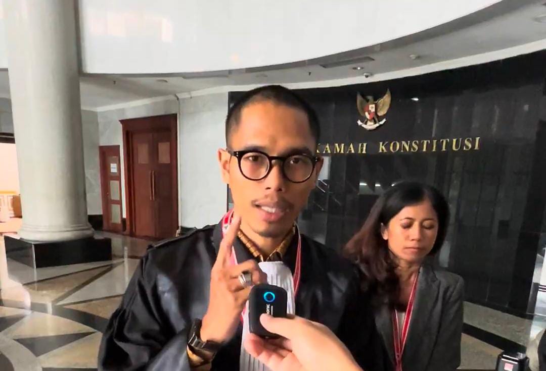 Kuasa Hukum Pemohon, HMI El Hakim SH MH usai mengikuti judicial review di Gedung MK, Jakarta, Selasa (3/12/2024). (Foto:IST)