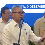 Menko Bidang Pangan, Zulkifli Hasan alias Zulhas saat memberikan keterangan kepada awak media usai Rakortas di Kantor Kemenko Pangan, Senin (9/12/2024). (Foto:Tangkapan layar/Ubay)
