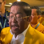 Wakil Ketua Umum Partai Golkar, Idrus Marham, saat di Sentul International Convention Center (SICC), Bogor, Kamis (12/12/2024). (Foto:Tangkapan layar/Ubay)