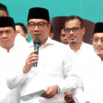 Pasangan Ridwan Kamil dan Suswono (RIDO) memberikan keterangan dalam jumpa pers, Jumat (13/12/2024).