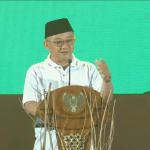 Mendikdasmen RI, Prof Abdul Mu'ti saat menyampaikan sambutannya dalam Peluncuran Gerakan 7 Kebiasaan Anak Indonesia Hebat di Jakarta, Jumat (27/12/2024). (Foto: Ubay)