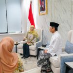 Ketua Umum PP Muslimat NU Khofifah Indar Parawansa beserta jajarannya menemui Menag RI Nasaruddin Umar. (Foto:IST)
