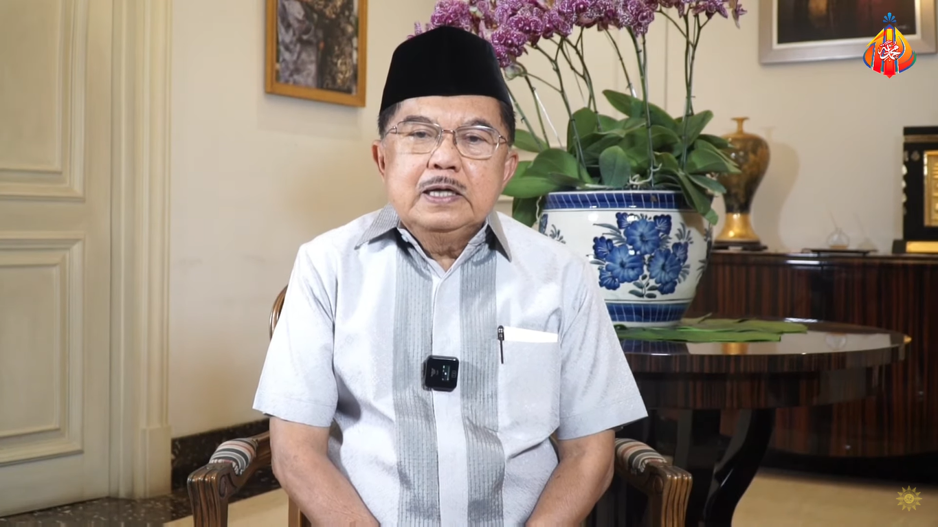 Wakil Presiden RI periode 2004-2009 dan 2014-2019, Jusuf Kalla (JK). (Foto:Tangkapan layar/ Ubay)