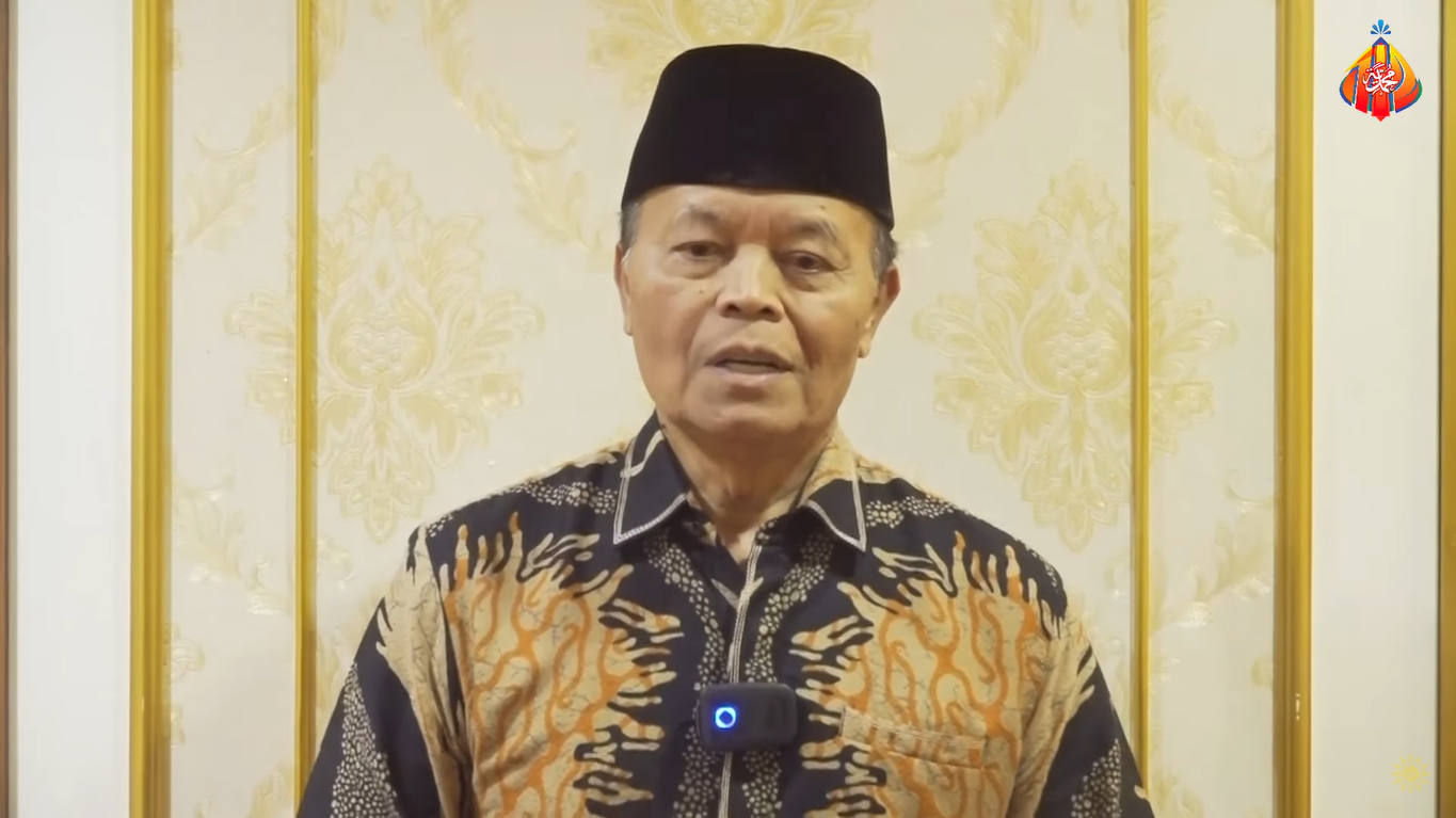 Wakil Ketua MPR RI yang juga politisi PKS, Hidayat Nur Wahid (HNW) menyampaikan pesannya menyambut Tanwir dan Milad ke-112 Muhammadiyah. (Foto:Tangkapan layar/ Ubay)