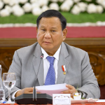 Presiden RI Prabowo Subianto menyampaikan sambutan dalam forum US-ASEAN Business Counciil yang berlangsung di Jakarta, Selasa (3/12/2024)