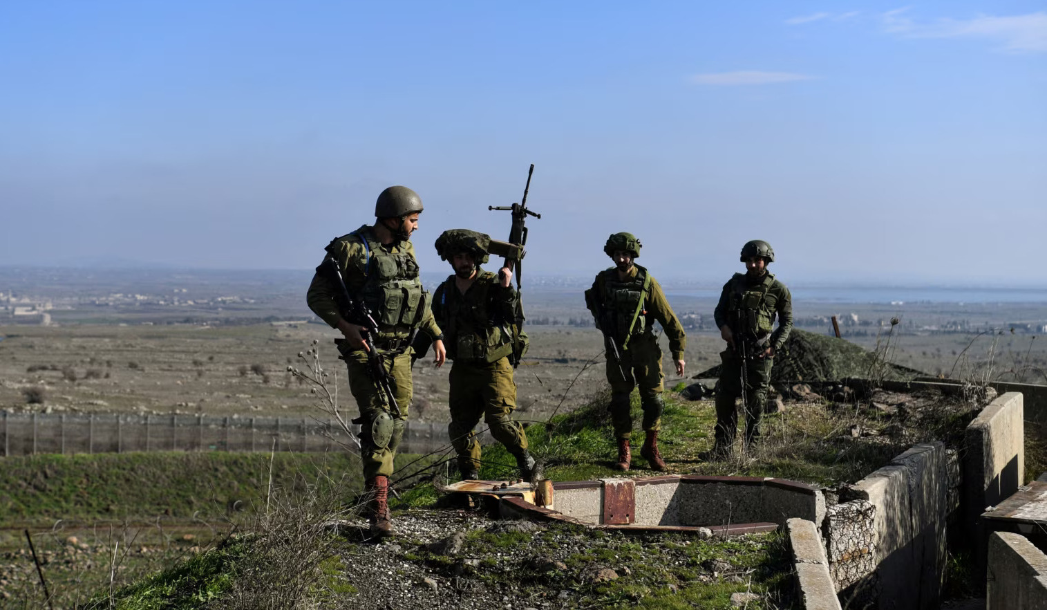 Tentara Israel di Dataran Tinggi Golan. (Foto:Reuters)