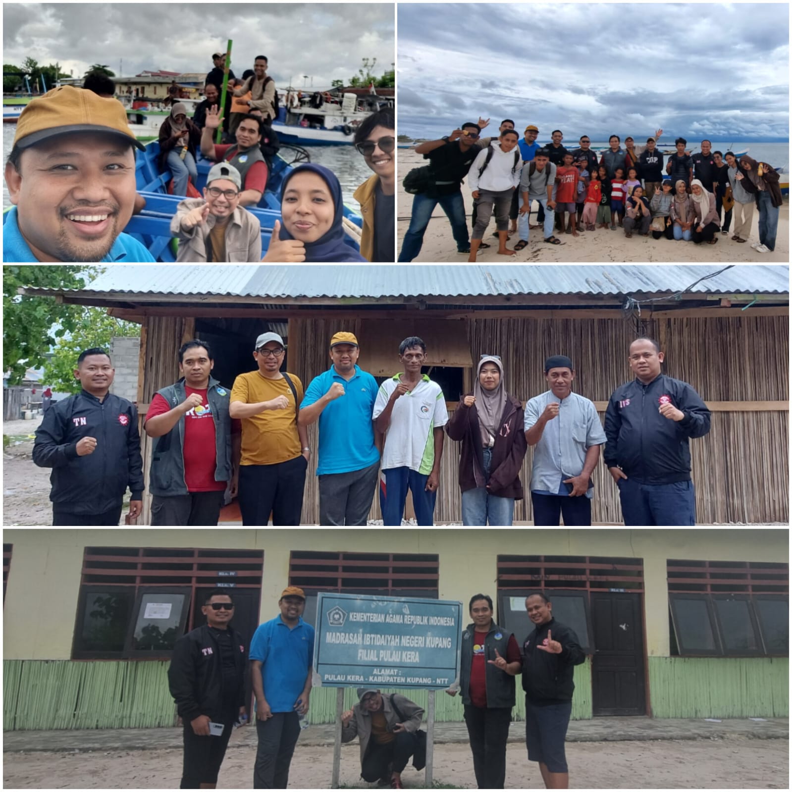 Ridho Al-Hamdi bersama rombongan mengunjungi Pulau Kera, Kupang, NTT.