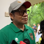 Ketua Umum PKB Abdul Muhaimin Iskandar alias Cak Imin saat di Ragunan, Rabu (25/12/2024). (Foto: Ubay)
