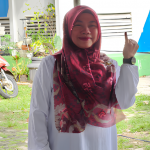 Titi Anggraini usai menggunakan hak pilihnya dalam Pilkada serentak 27 November 2024 lalu. (Foto: X@titianggraini)