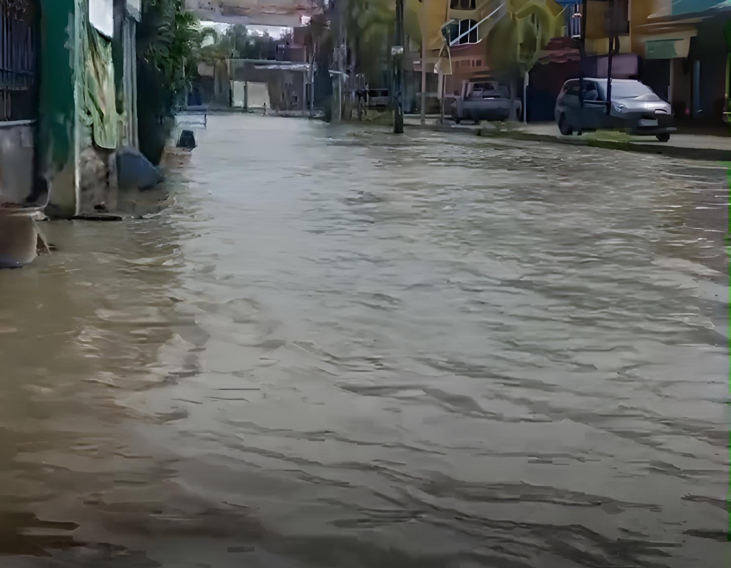 Kondisi banjir di sekitar wilayah Pepelegi, Waru, Sidoarjo, pada Ahad (26/1/2025). (Foto:IST)