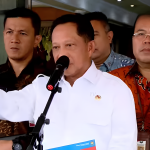 Mendagri Tito Karnavian, saat menggelar jumpa pers di Kantor Kemendagri, Jakarta, Jumat (31/1/2025). (Foto:Ubay)