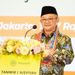 Mendikdasmen RI, Prof Abdul Mu'ti, saat menyampaikan sambutannya dalam Tanwir I Aisyiyah di The Tavia Heritage, Rabu (15/1/2025). (Foto:IST)