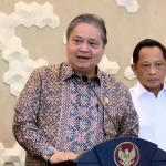 Menko Perekonomian, Airlangga Hartarto, saat konferensi pers usai menghadiri High Level Meeting (HLM) Tim Pengendalian Inflasi Pusat (TPID) di Kantor Kemenko Perekonomian, Jakarta, Jumat (31/1/2025). (Foto:IST)
